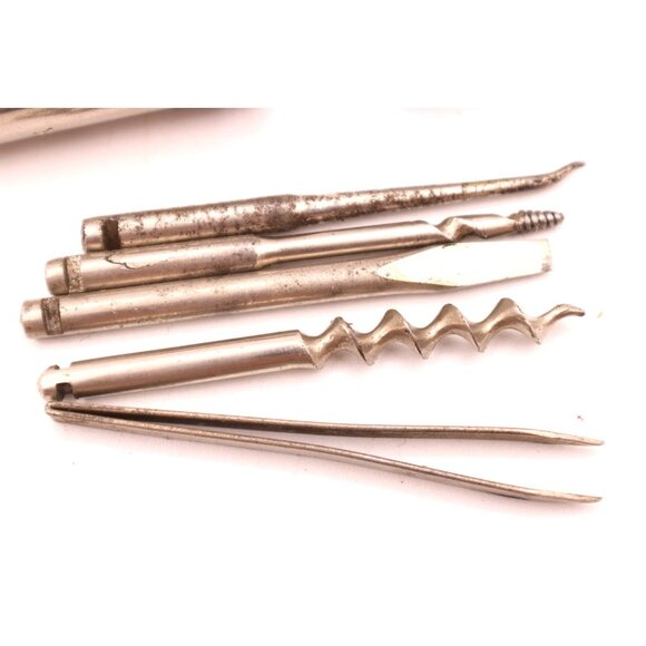 Heinvock Germany Pocket Corkscrew Multi-tool Kit 5-Piece Set Brass Compact Vtg - Picture 6 of 10